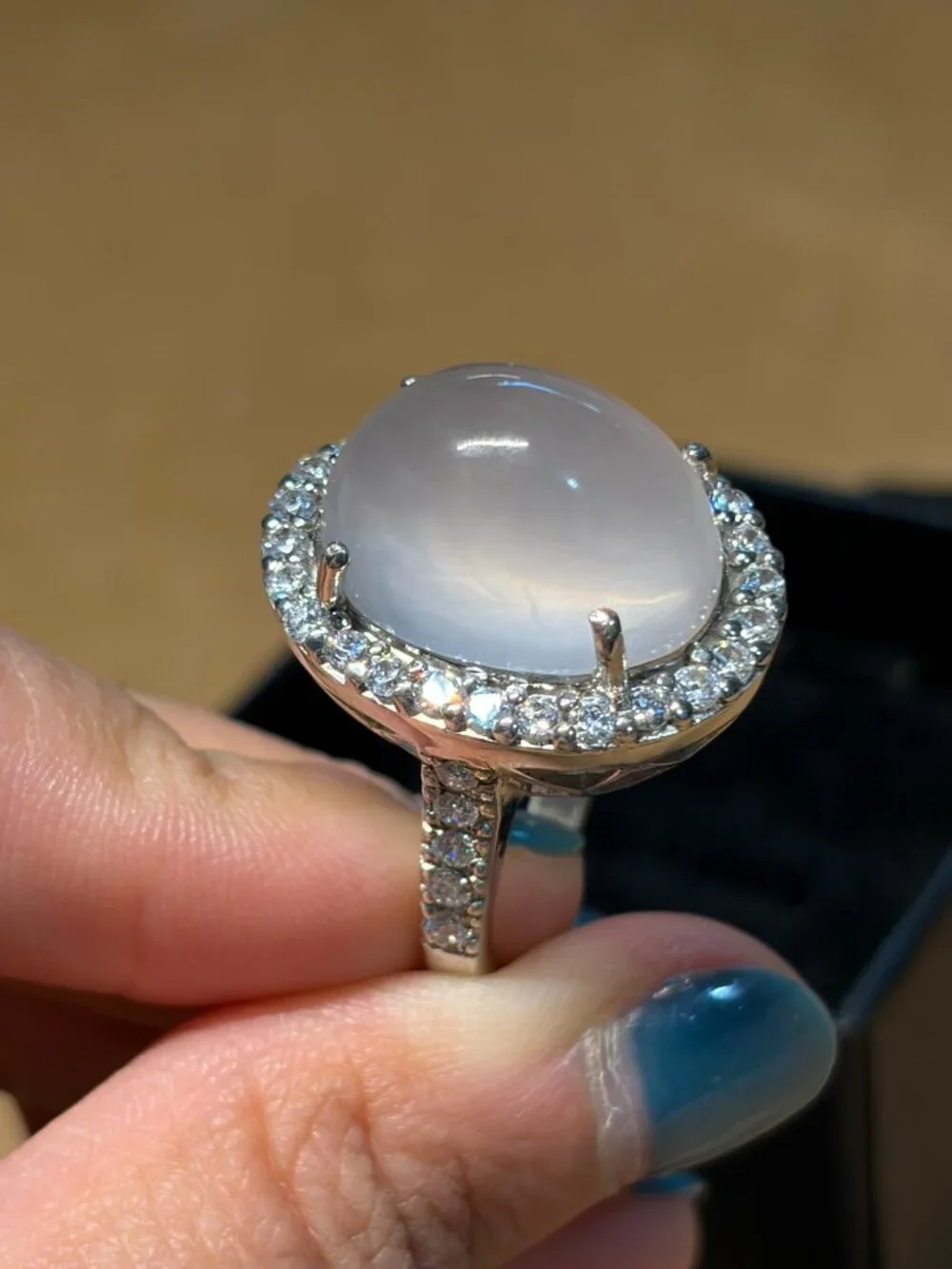 One-of-a-Kind Myanmar Rose Quartz Ring (Size ~ 6.75)
